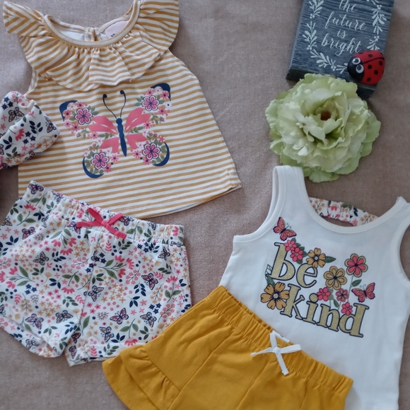 Little Lass Girl 12 Month 4 Piece Set